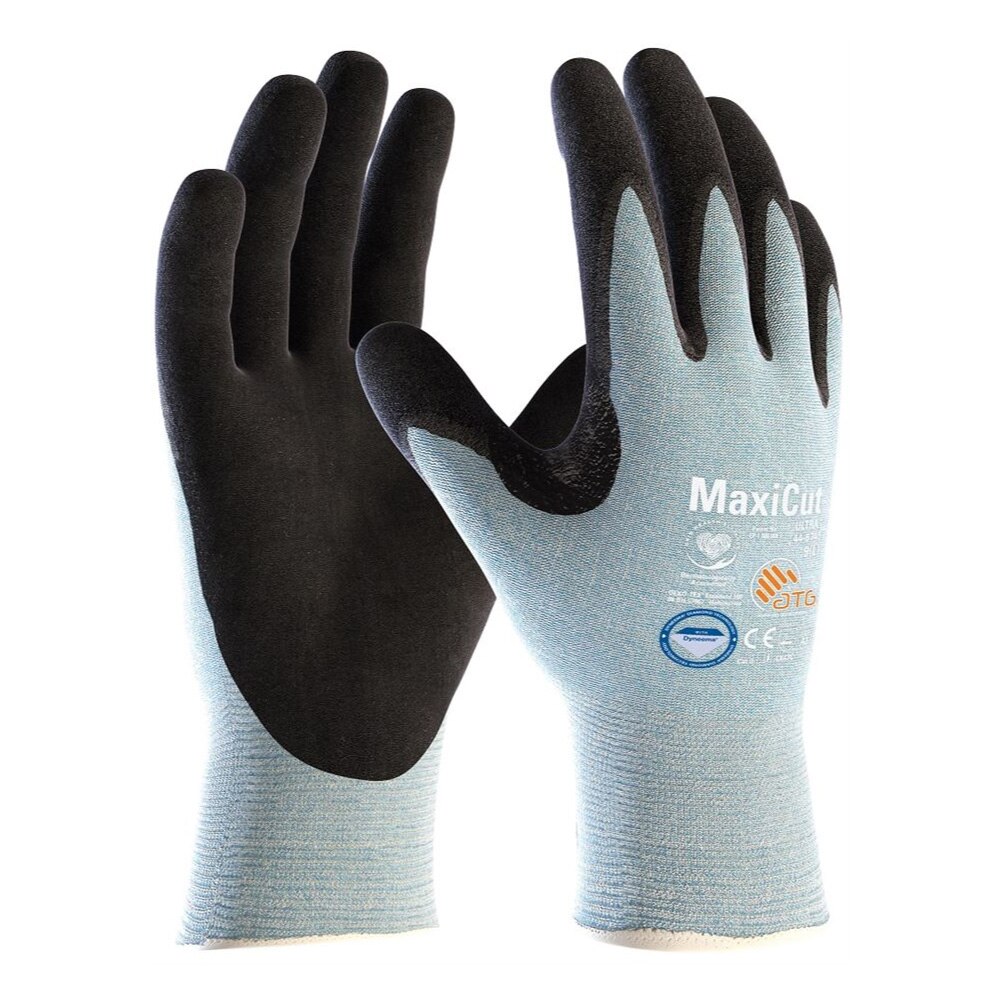 Manusi de protectie MaxiCut Ultra - cu fibre Dyneema Diamond - 4X43 (44 6745), culoare albastru - negru, marimea 8